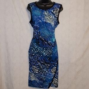 Calvin Klein blue print dress
